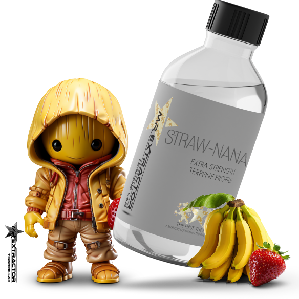 Straw-nana Terpene Profile: A top-selling fusion of Strawberry and Banana fragrances.