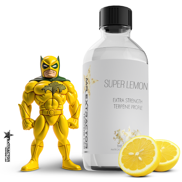 Mr Extractor’s “Super Lemon Haze” Terpenes blend, a burst of sweet citrus